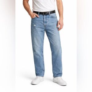 No Boundaries NB Loose Fit Jeans Mens 28x30 Light Wash Distressed Denim NWT